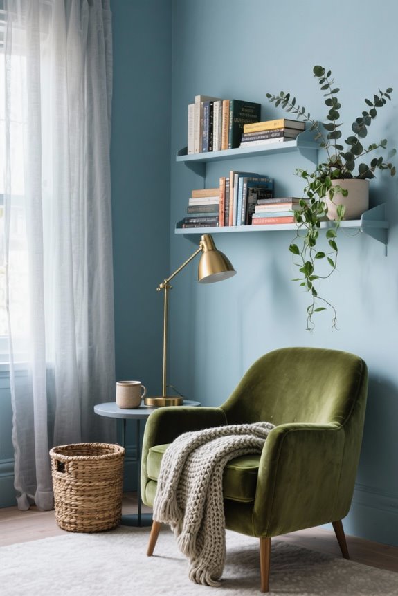 calming cool tones enhance focus