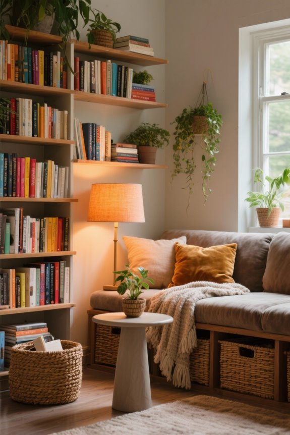 cozy reading nook creation