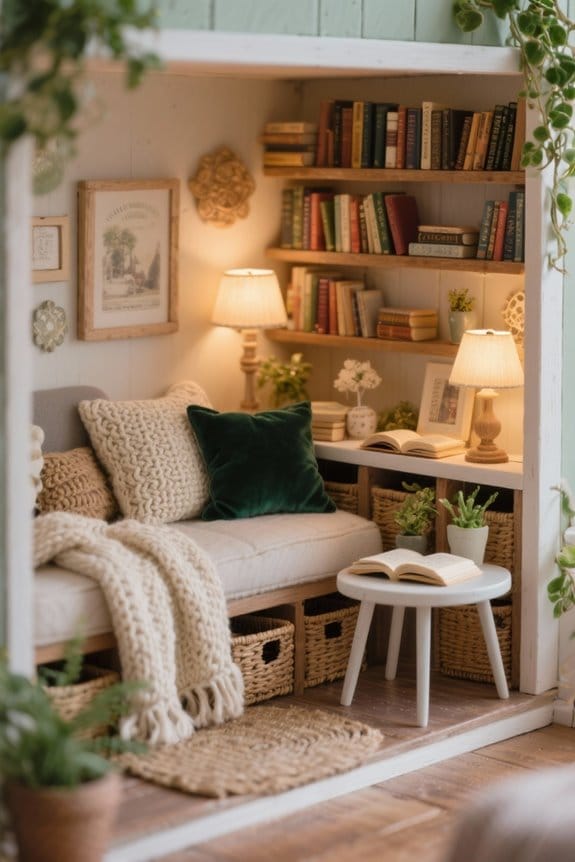 diy miniature book nook