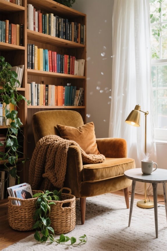 inviting reading nook design