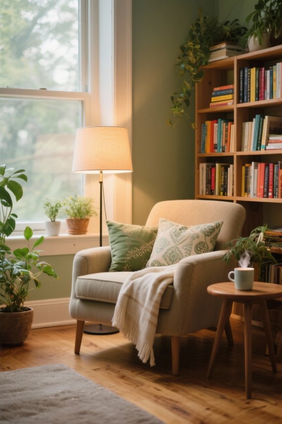 seating aligned with windows