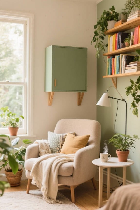 stylish space saving floating cabinets