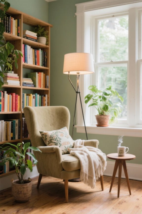 timeless reading corner design