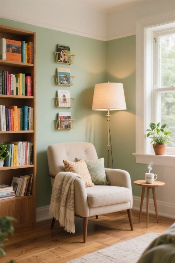 wall mounted magazine rack selection